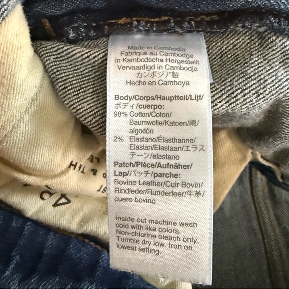 Vintage J. Crew 484 stretch Kurabo Blue Jeans women’s size 32 - Picture 12 of 13